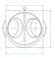 Adaptér na dvě hadice (kalhoty) pro Master B 18 EPR