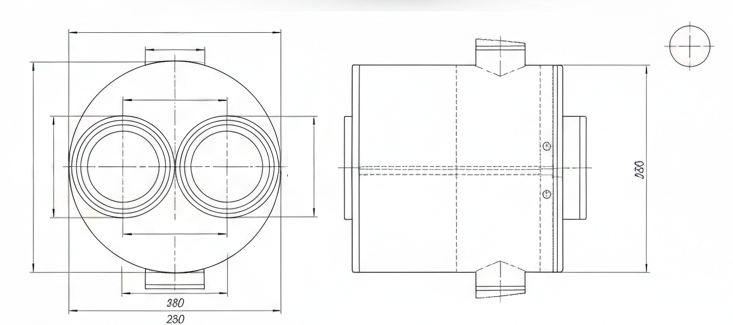 Adaptér na dvě hadice (kalhoty) pro Master BV 400